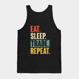 Eat Sleep Trade Repeat Crypto Tank Top